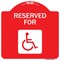Signmission Graphic Handicapped Reserved Heavy-Gauge Aluminum Architectural Sign, 18" x 18", RW-1818-9973 A-DES-RW-1818-9973 - alternate 1